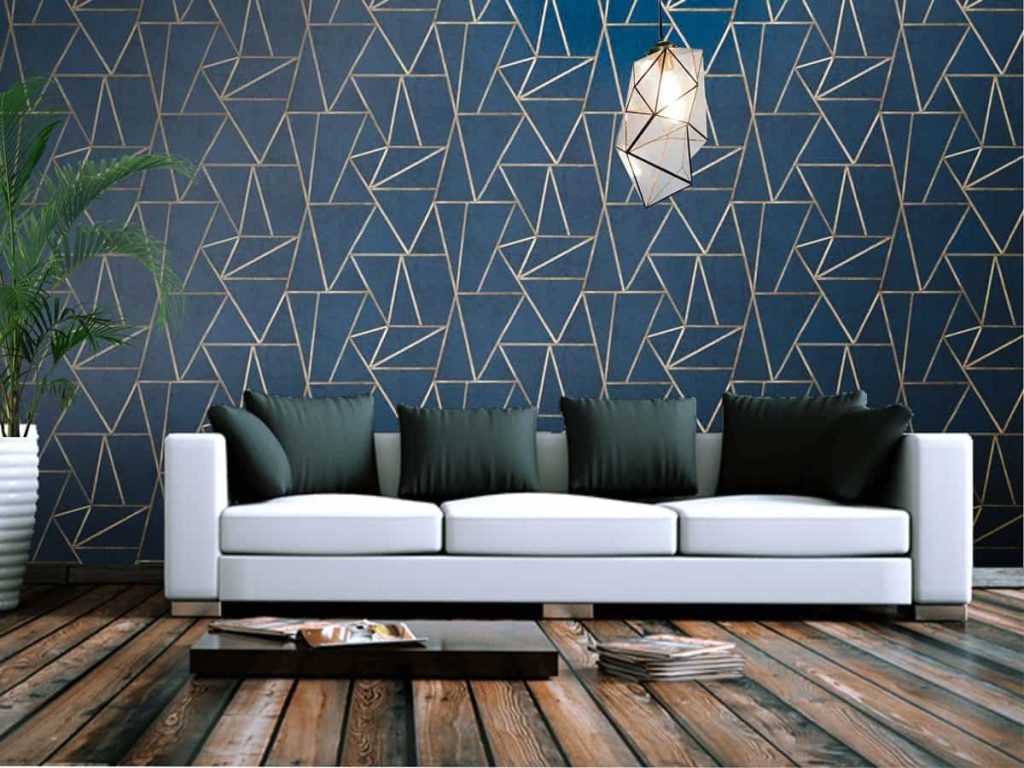 Wallpaper fixing and feature wall installation